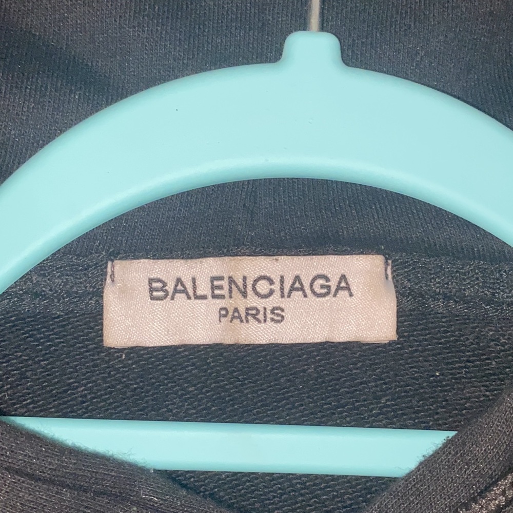 Black Balenciaga Hoodie